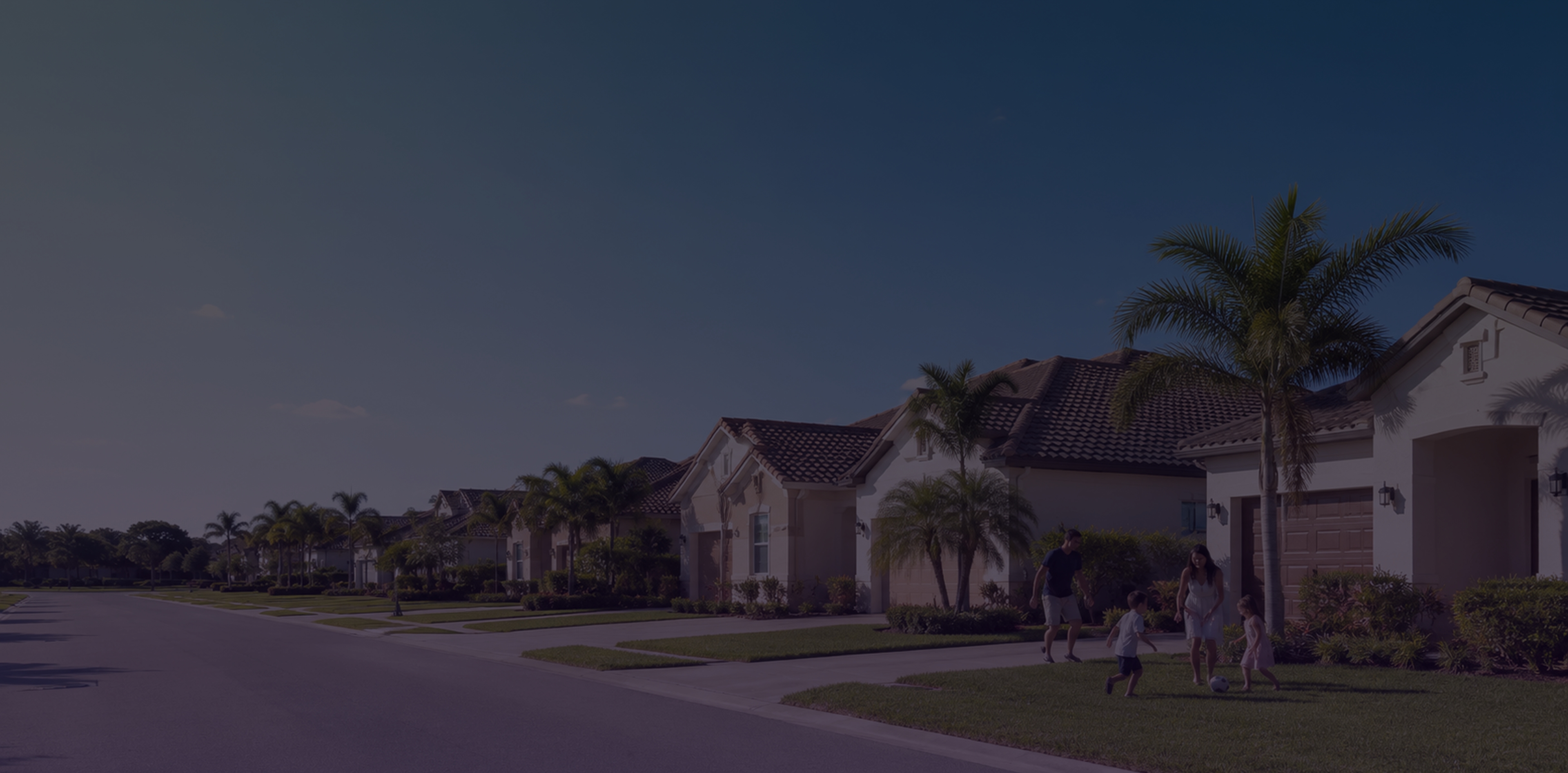 Residential neighborhood in South Florida representing real estate services